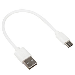 Кабель USB - Type-C WALKER C055 в пакете белый 0,2 метра