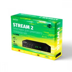 Ресивер эфирный цифровой (приставка) Perfeo DVB-T2/C STREAM-2 (PF_A4488) внешний блок питания