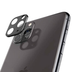 Стекло для камеры для Apple iPhone 11 Pro/11 Pro Max черное, Glass Pro, тех.упаковка