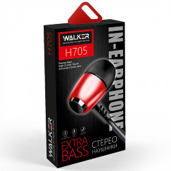Гарнитура MP3 WALKER H705 красная*