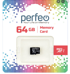 Perfeo microSDXC 64GB High-Capacity (Class 10) без адаптера
