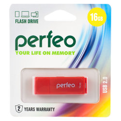 Perfeo USB 16GB C04 Red