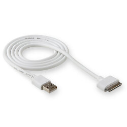 USB кабель на iPhone 4 WALKER C115 в пакете белый