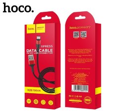 Кабель USB - MicroUSB HOCO X26 Xpress 1M черно-красный