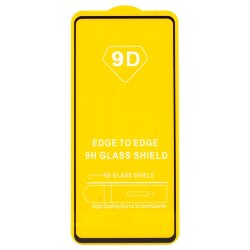 Стекло 9D "Full glue" для Samsung A73, тех.упаковка (желтая подложка)
