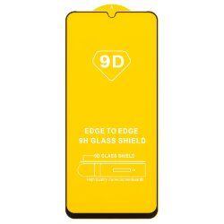 Стекло 9D "Full glue" для Huawei Honor X7a, тех.упаковка (желтая подложка)