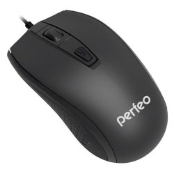 Мышь проводная Perfeo PROFIL, USB, 4 кнопки, черная