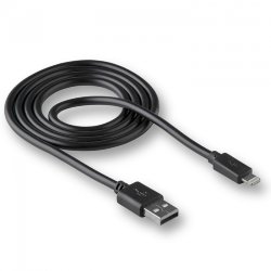 USB кабель на iPhone 5 WALKER C110 в пакете черный