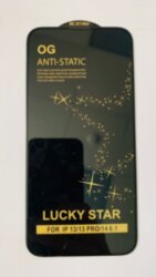 Стекло 6D "Full glue" для Apple iPhone 13/13 Pro/14, олеофобное покрытие (черное) STAR
