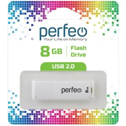 Perfeo USB 8GB C04 White