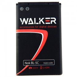 АКБ WALKER Nokia BL-5C 1100/3650/6030 1020 mAh