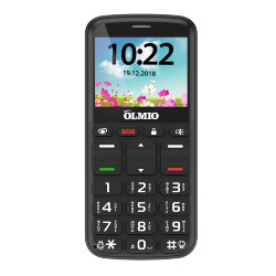 Мобильный телефон Olmio C27 black (2 Sim, microSD, FM, 1000 mAh, Фонарик, Камера, кнопка SOS)