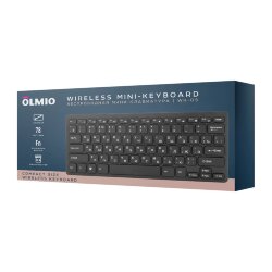 Клавиатура Olmio WK-05, беспроводная, компактная, черная
