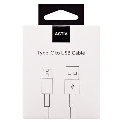 Кабель USB - Type-C Activ Clean Line 100 cm черный