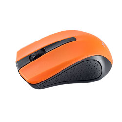 Мышь беспроводная Perfeo Rainbow, 3 кнопки, черно-оранжевая