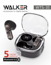 Наушники WALKER Bluetooth WTS-35, черные