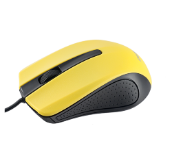 Мышь проводная Perfeo RAINBOW, 3 кнопки, черно-желтая