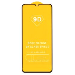 Стекло 9D "Full glue" для Tecno Spark GO (2023), тех.упаковка (желтая подложка)