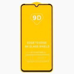 Стекло 9D "Full glue" для Samsung A035 Galaxy A03, тех.упаковка (желтая подложка)