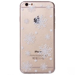 Накладка силиконовая Зимний принт IPhone 6 Plus (002)