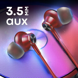 Гарнитура MP3 WALKER H900 с магнитами красная*