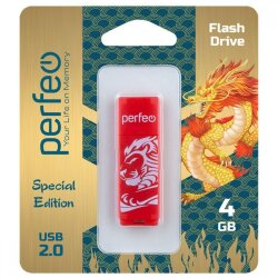 Perfeo USB 4GB C04 Red Lion