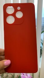 Накладка силиконовая SOFT TOUCH Tecno Spark 10 Pro, красная