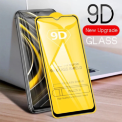 Стекло 9D "Full glue" для Xiaomi Redmi 13C 5G/ Poco C65, тех.упаковка (желтая подложка)