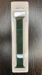 Монобраслет Braided Solo Loop для Apple Watch 42/44 L, темно-зеленый