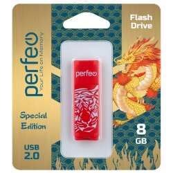 Perfeo USB 8GB C04 Red Tiger