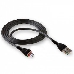 USB кабель на iPhone 5 WALKER C565 черный 3.1A