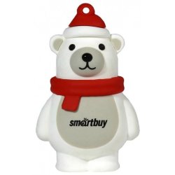 SmartBuy USB 16GB New Year series Белый Медведь