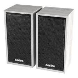Колонки для компьютера Perfeo Cabinet 2.0, мощномть 2х3 Вт, USB, белый дуб