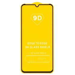 Стекло 9D "Full glue" для Realme Narzo 50i Prime, тех.упаковка (желтая подложка)