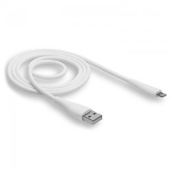 USB кабель на iPhone 5 WALKER C305 белый