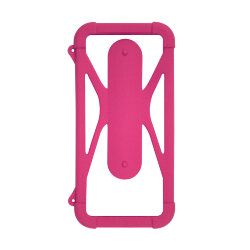 Универсальный чехол-бампер Olmio #2 4.5"-6.5" розовый