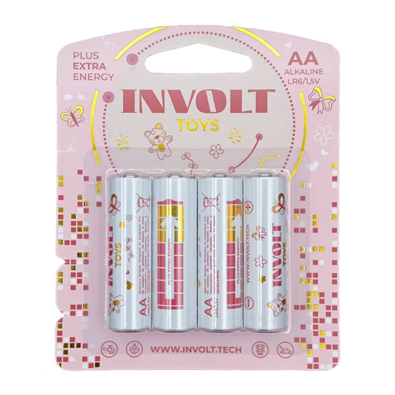 INVOLT AA LR06/4BL Plus EXTRA Energy Alkaline, Toys Girl, pink