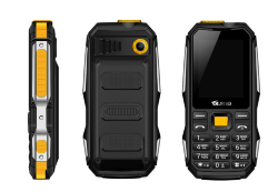 Мобильный телефон Olmio X04 black/orange (2 Sim, microSD, Bluetooth, FM, 4000 mAh, Фонарик, Камера)