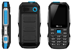 Мобильный телефон Olmio X04 black/blue (2 Sim, microSD, Bluetooth, FM, 4000 mAh, Фонарик, Камера)