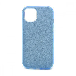 Накладка SC123 для Apple iPhone 12 (blue) с блестками