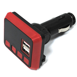 FM-модулятор Bluetooth MicroSD/2 USB/AUX/пульт KCBZ-861