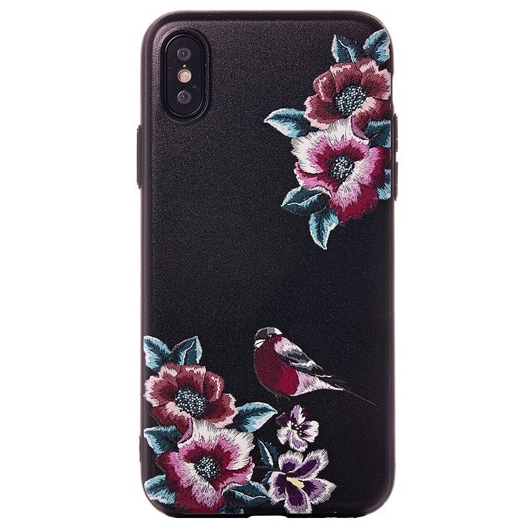 Накладка Cutepro Embroidery series с вышивкой iPhone X (003)