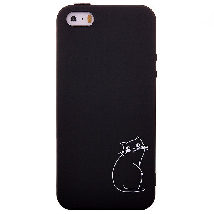 Накладка SC089 С рисунком iPhone 5 (003) черная
