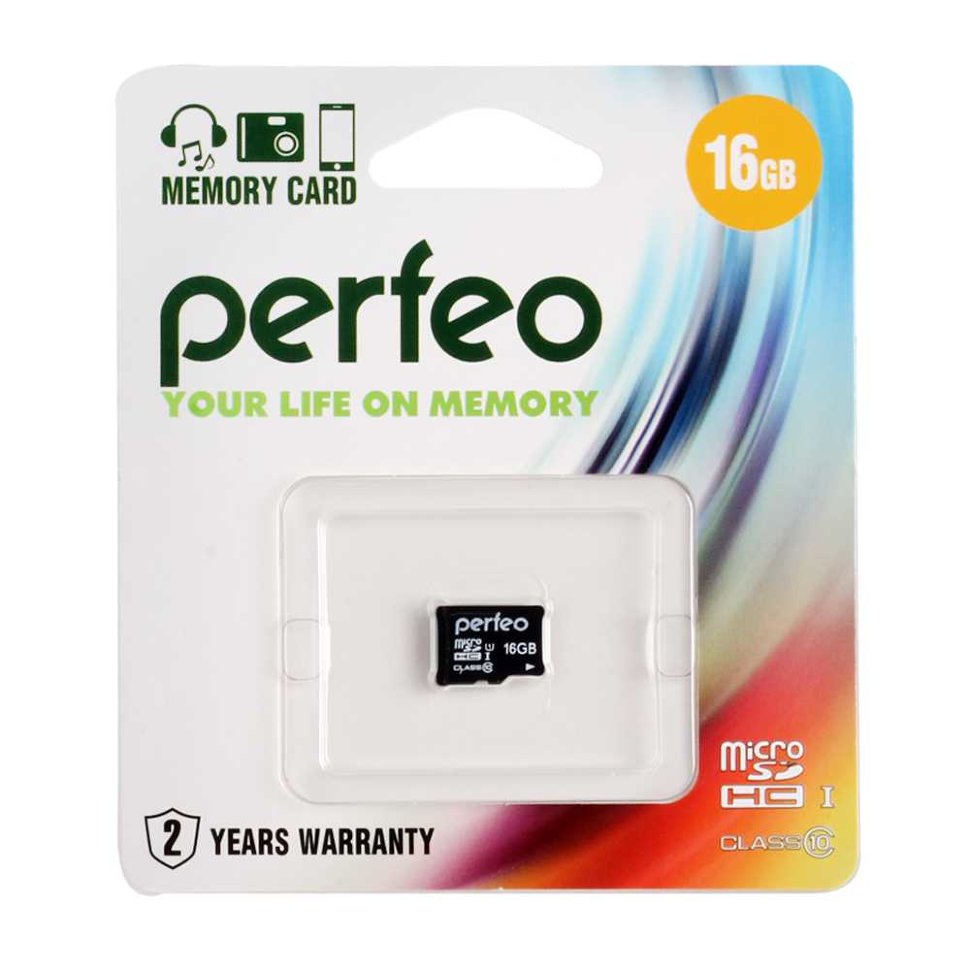Perfeo microSD 16GB High-Capacity (Class 10) без адаптера