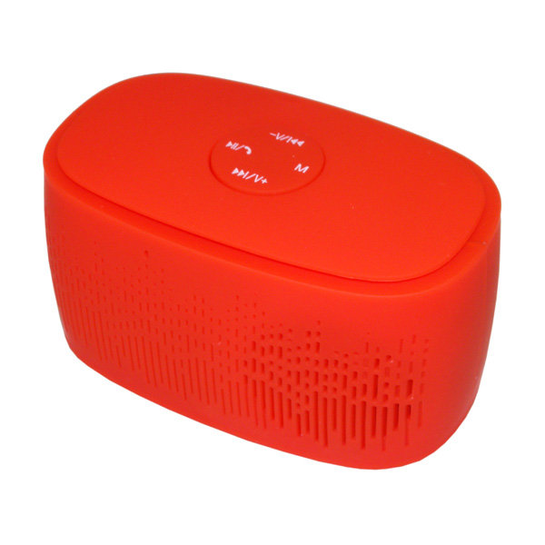 Колонка Bluetooth A72 ребристая (TF+USB+FM) красная