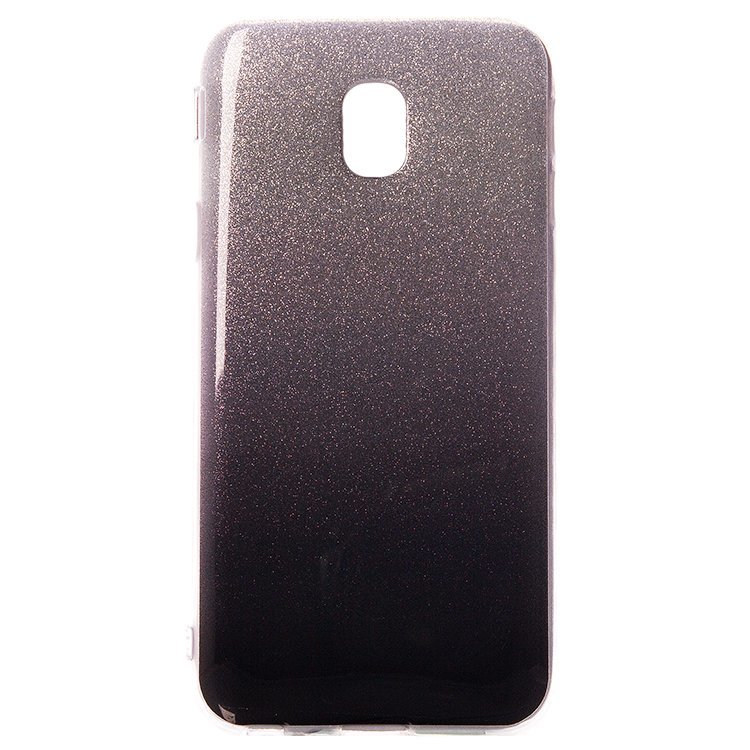 Накладка силиконовая Glamour Samsung J730 Galaxy J7 2017 black/silver