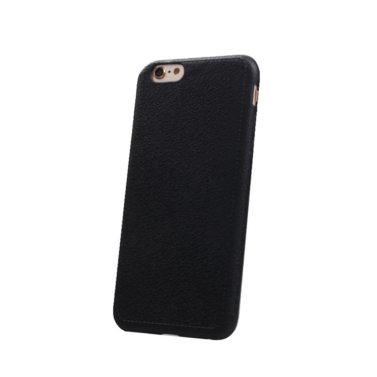 Накладка с тиснением  iPhone 6 черная