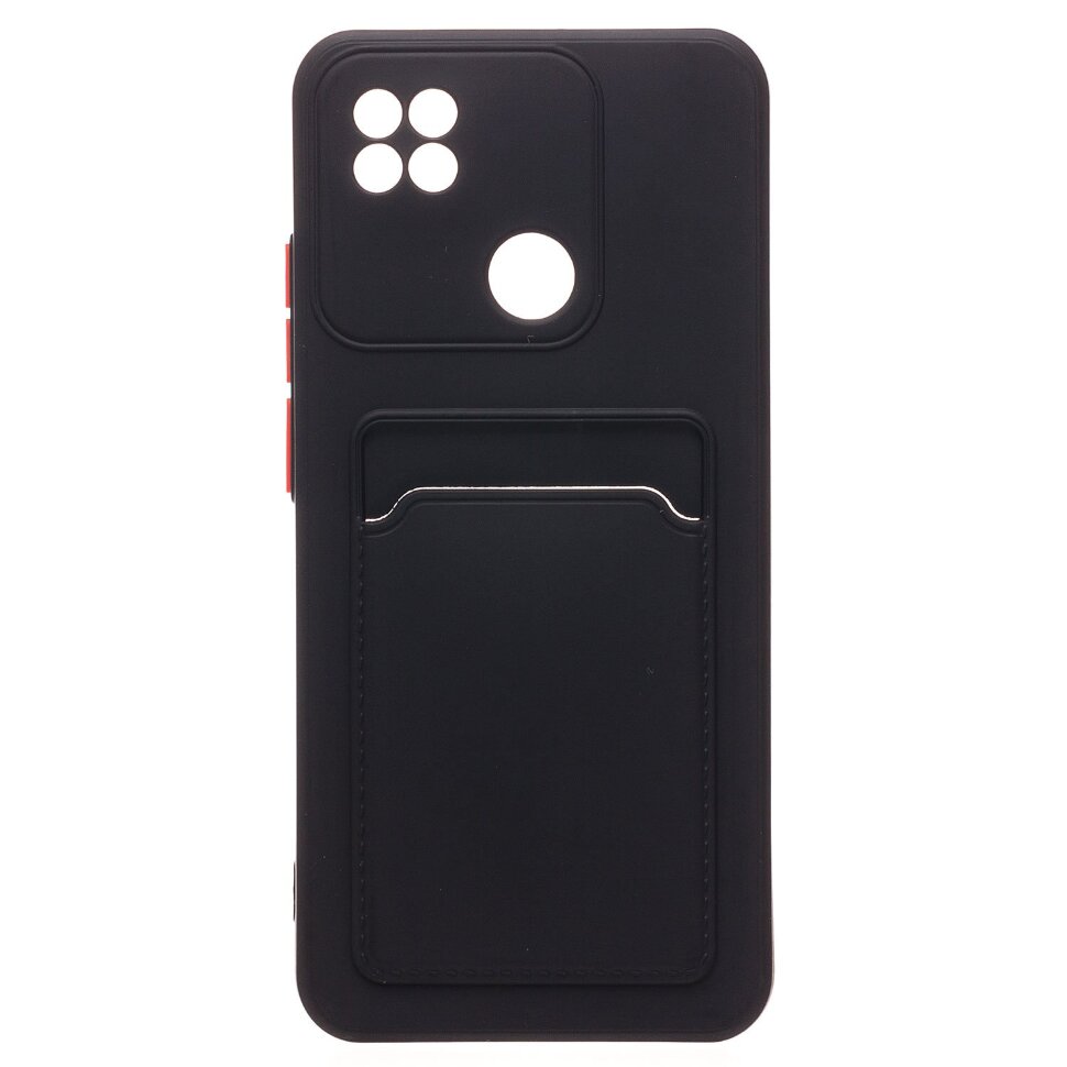 Накладка SC315 Xiaomi Redmi 10A с визитницей (black)