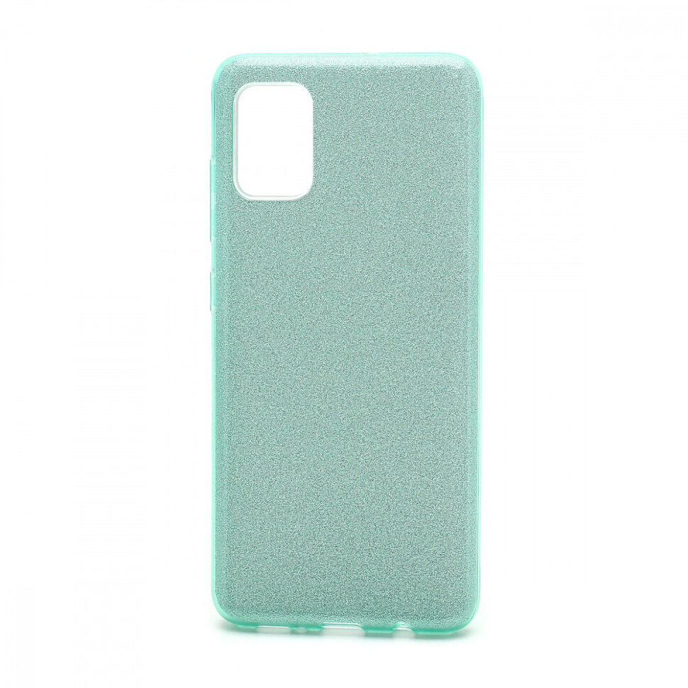 Накладка SC097 БЛЕСТКИ 3в1 Samsung A515 Galaxy A51 (green)