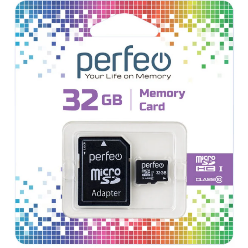 Perfeo microSD 32GB High-Capacity (Class 10) с адаптером